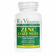 Zinc Lozenges 56 Mg Zinc Chelate/Aspartate with Vitamin C, by Rx Vitamins