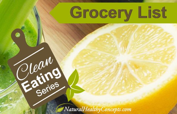 clean eating grocery list