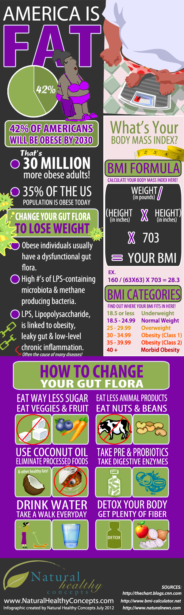 Change Your Gut Flora To Lose Weight! {Infographic}