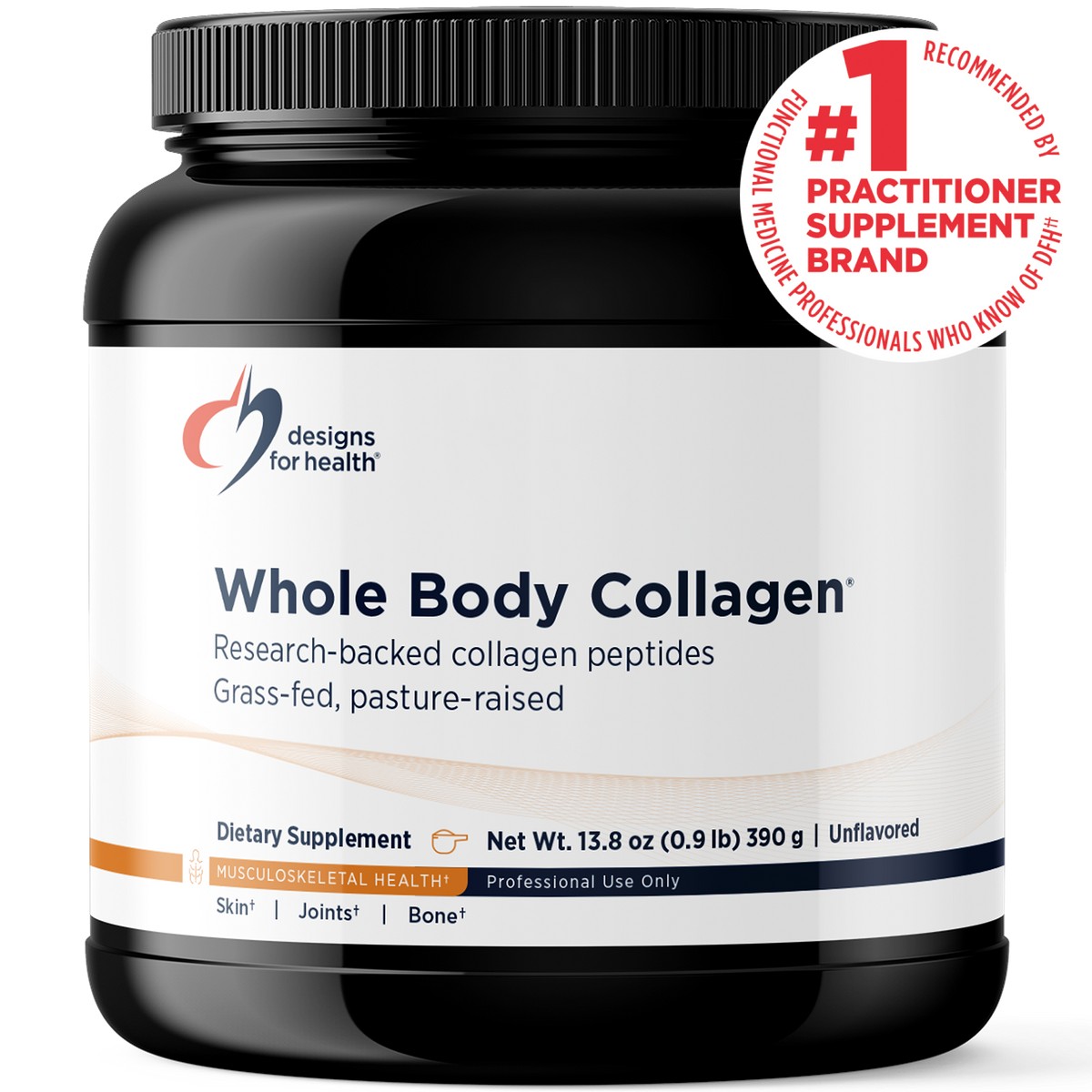 Whole Body Collagen, 13.8 Oz, by Designs For Health
