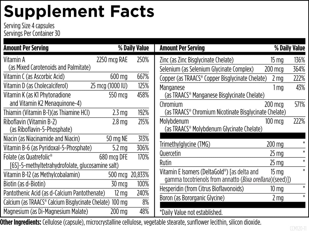 DFH Complete Multi with Copper, 120 Veg Capsules, by Designs For Health