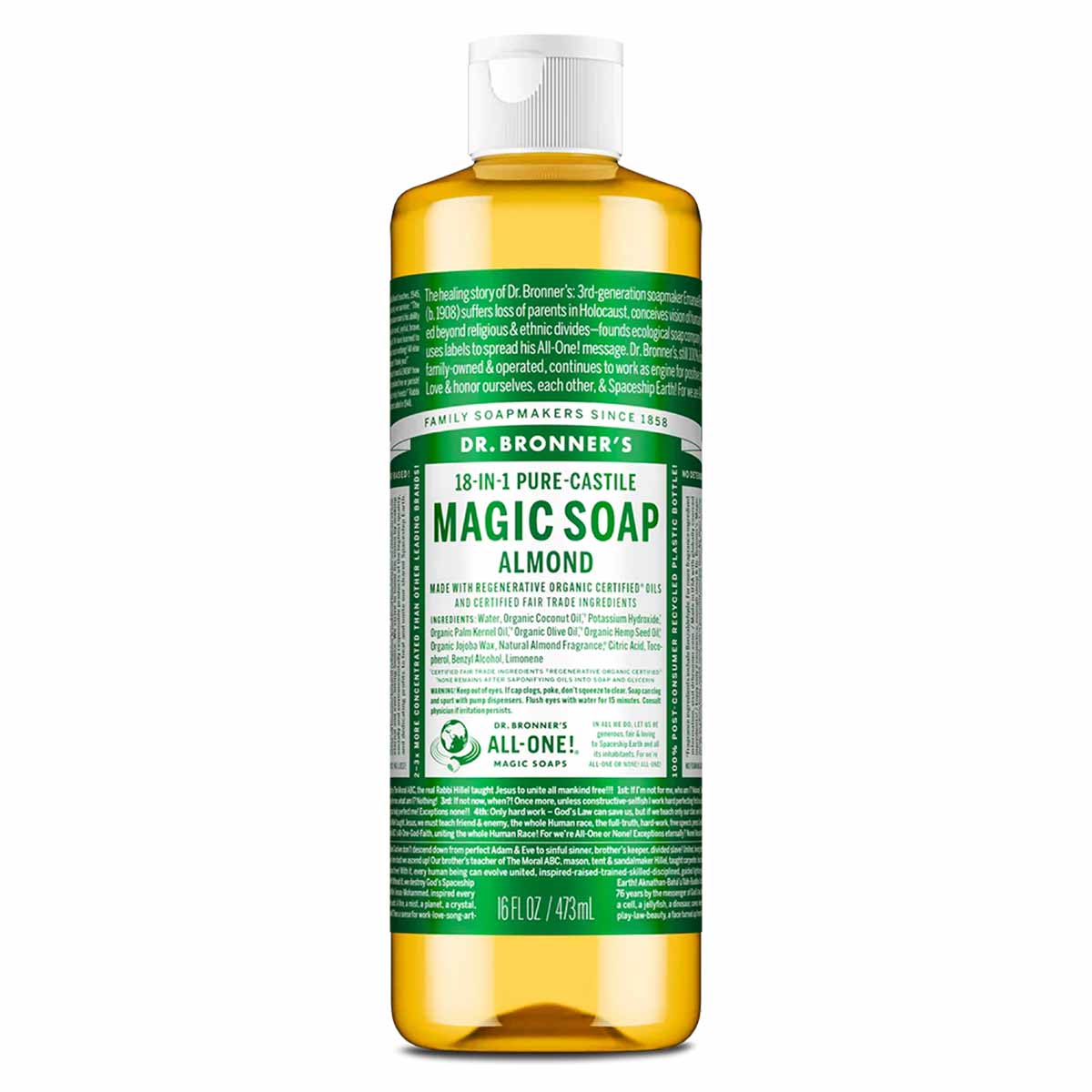 18-In-1 Hemp Pure Castile Magic Soap, by Dr. Bronner's Magic Soaps