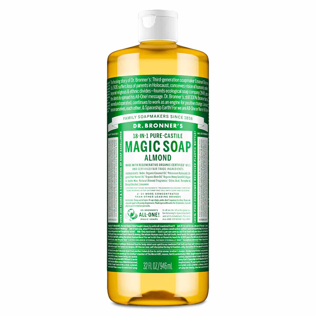 18-In-1 Hemp Pure Castile Magic Soap, by Dr. Bronner's Magic Soaps