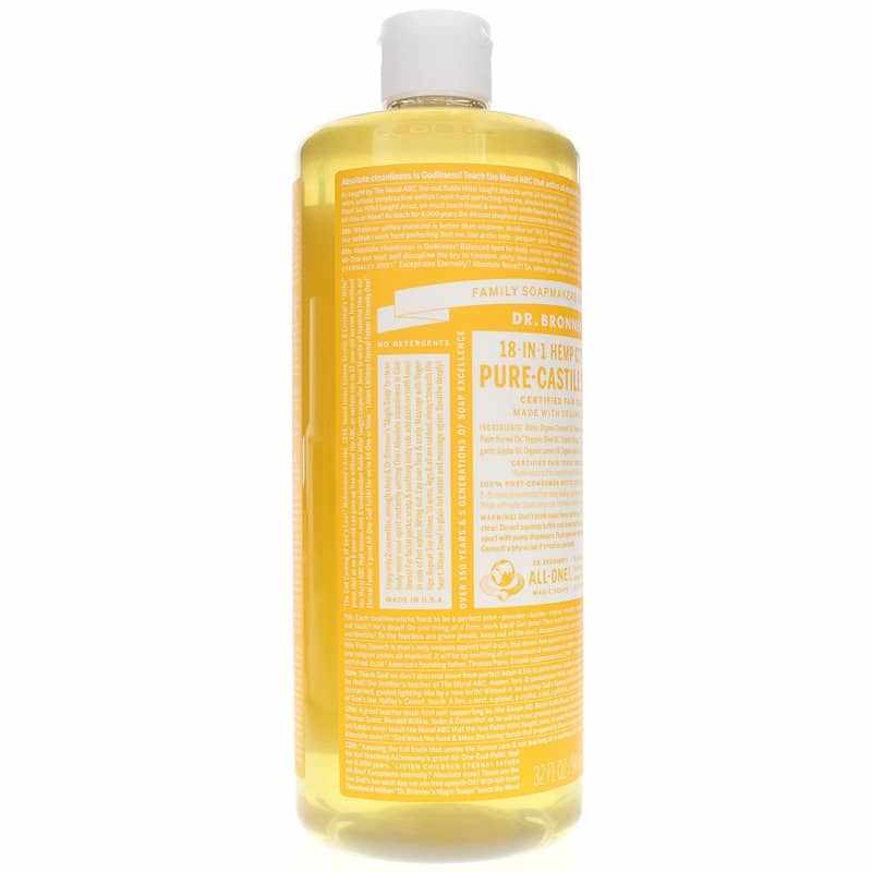 18-In-1 Hemp Pure Castile Soap, Citrus, 32 Oz, by Dr. Bronner's Magic Soaps, image #3