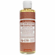 18-In-1 Hemp Pure Castile Soap, Eucalyptus, 8 Oz, by Dr. Bronner's Magic Soaps