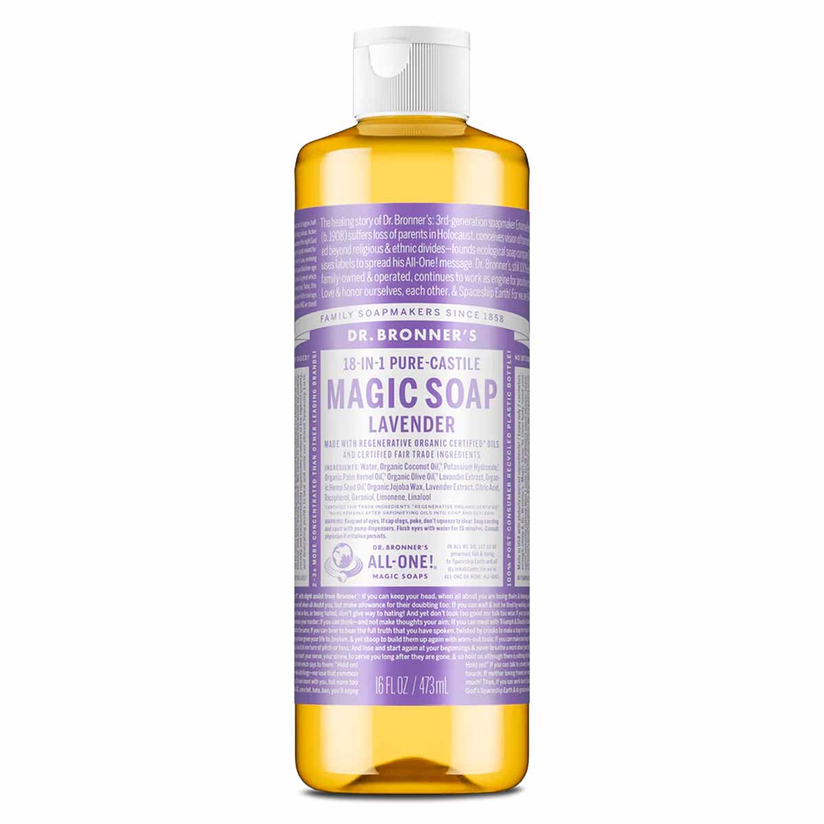 18-In-1 Hemp Pure Castile Magic Soap, by Dr. Bronner's Magic Soaps