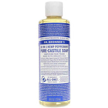 18-In-1 Hemp Pure Castile Soap, Peppermint, 8 Oz, by Dr. Bronner's Magic Soaps