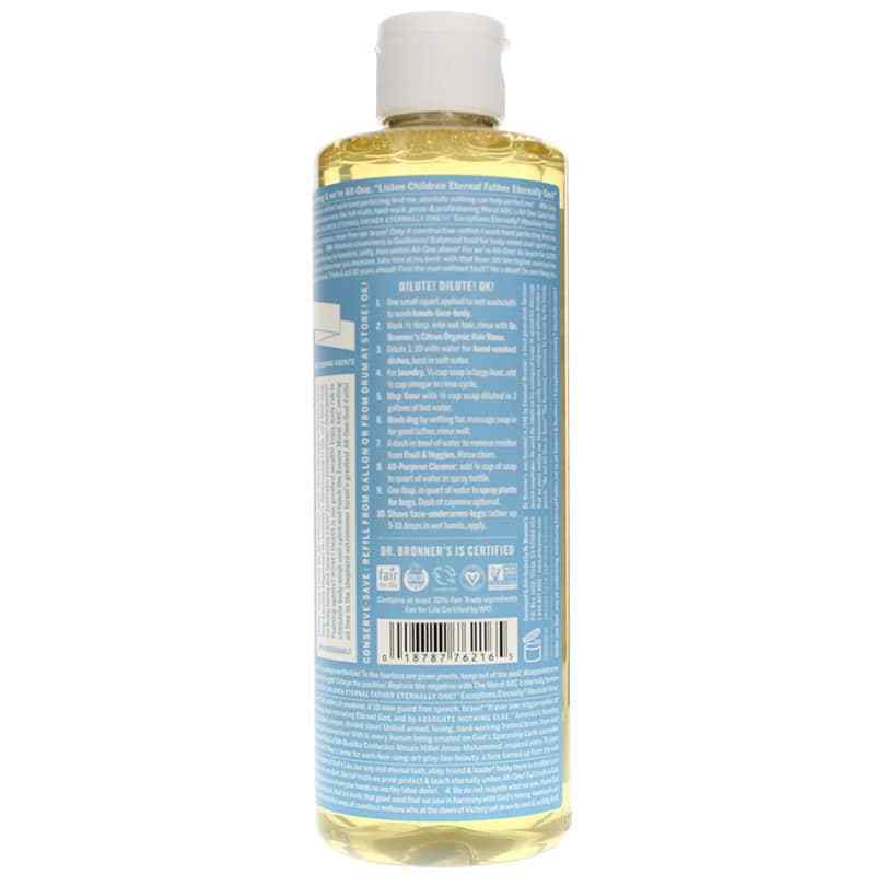 18-In-1 Hemp Pure Castile Soap, Unscented, 16 Oz, by Dr. Bronner's Magic Soaps, image #2