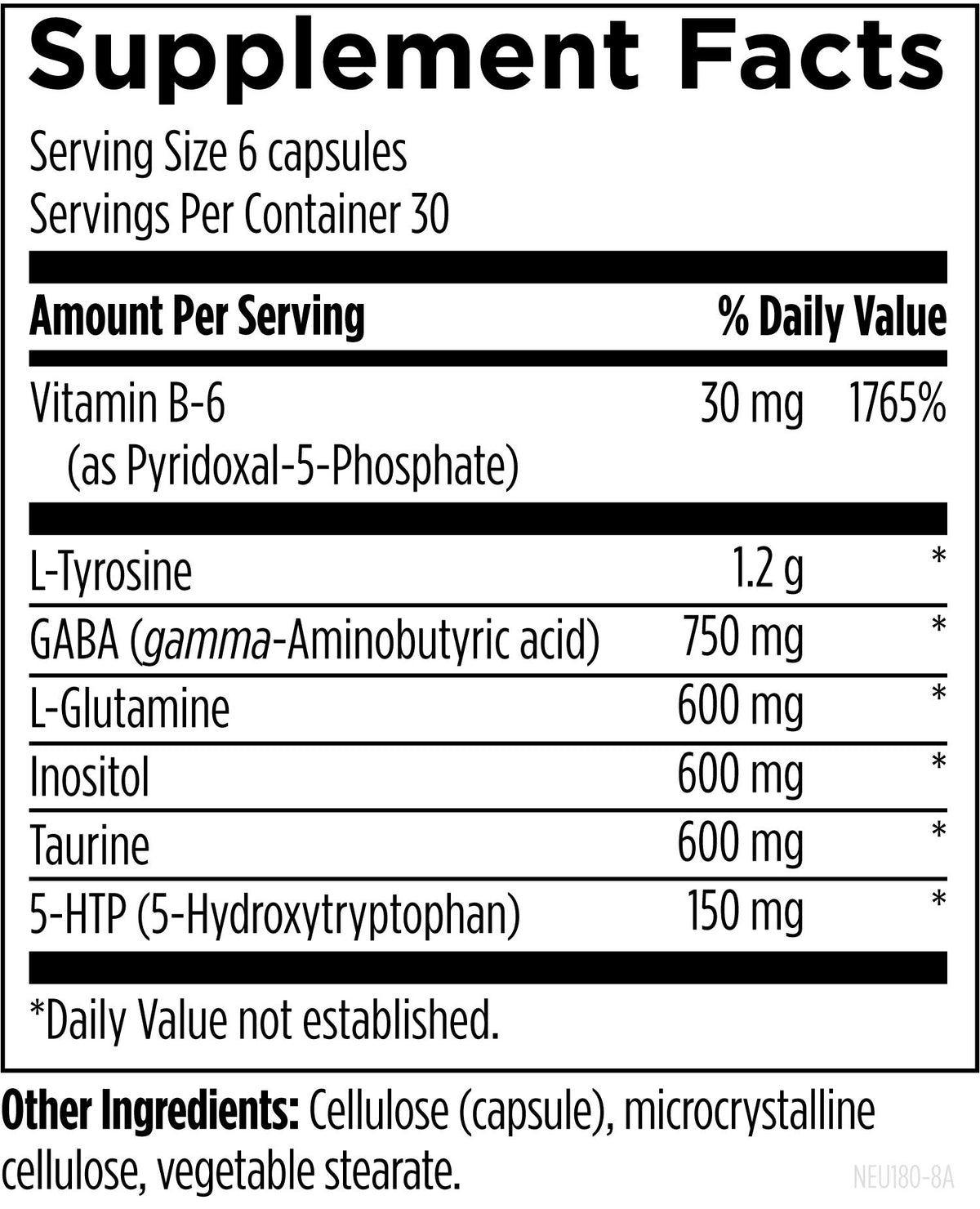 Neurolink, 180 Veg Capsules, by Designs For Health