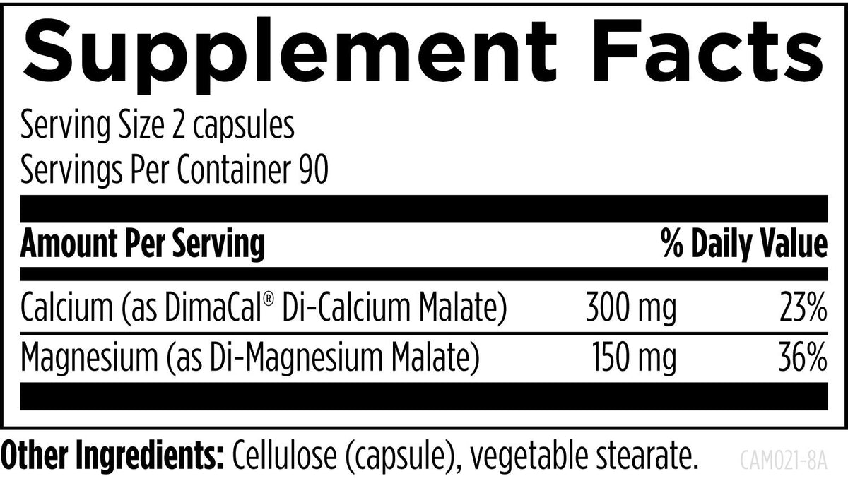 Cal/Mag 2:1, 180 Veg Capsules, by Designs For Health