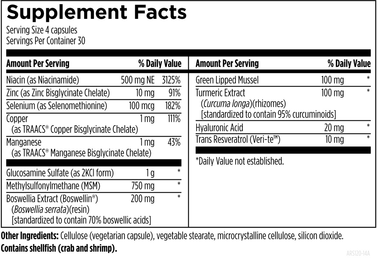 ArthroSoothe, 120 Veg Capsules, by Designs For Health
