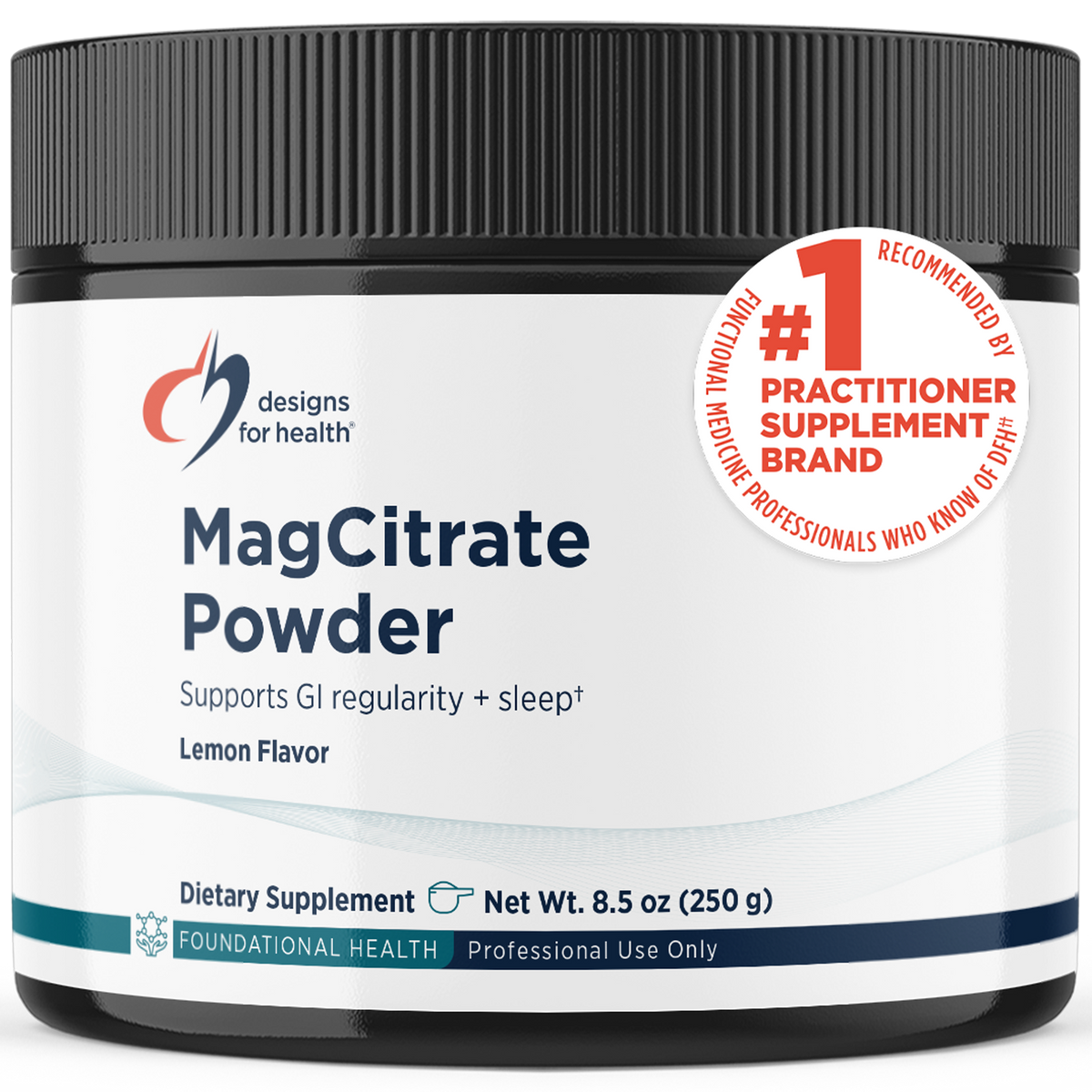 MagCitrate Powder, 8.5 Oz, by Designs For Health