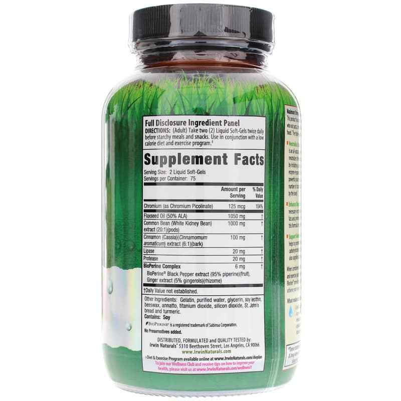 3-in-1 Carb Blocker, 150 Liquid Softgels, by Irwin Naturals, image #2