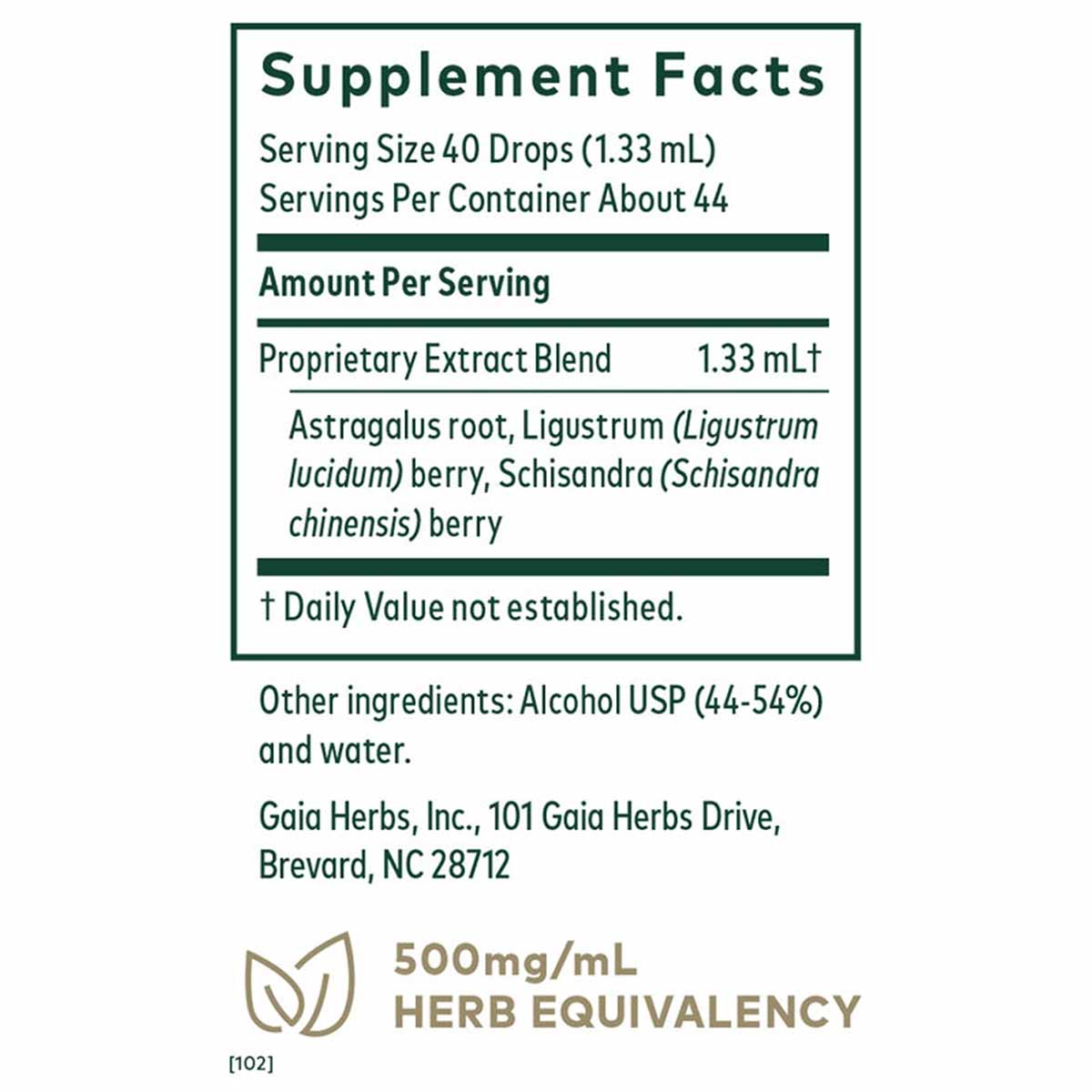 3-in-1 Immune Formula, by Gaia Herbs Pro
