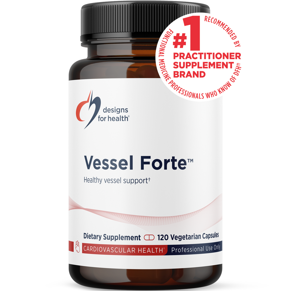 Vessel Forte, 120 Veg Capsules, by Designs For Health