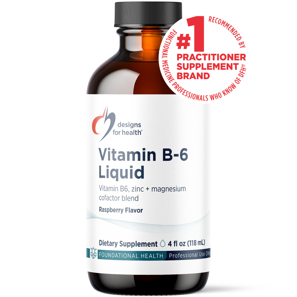 Vitamin B-6 Liquid, 4 Oz, by Designs For Health