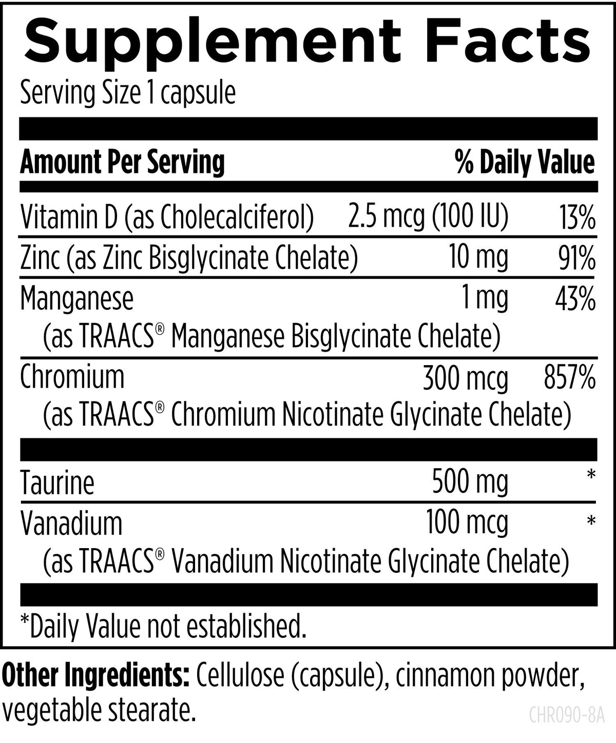 Chromium Synergy, 90 Veg Capsules, by Designs For Health