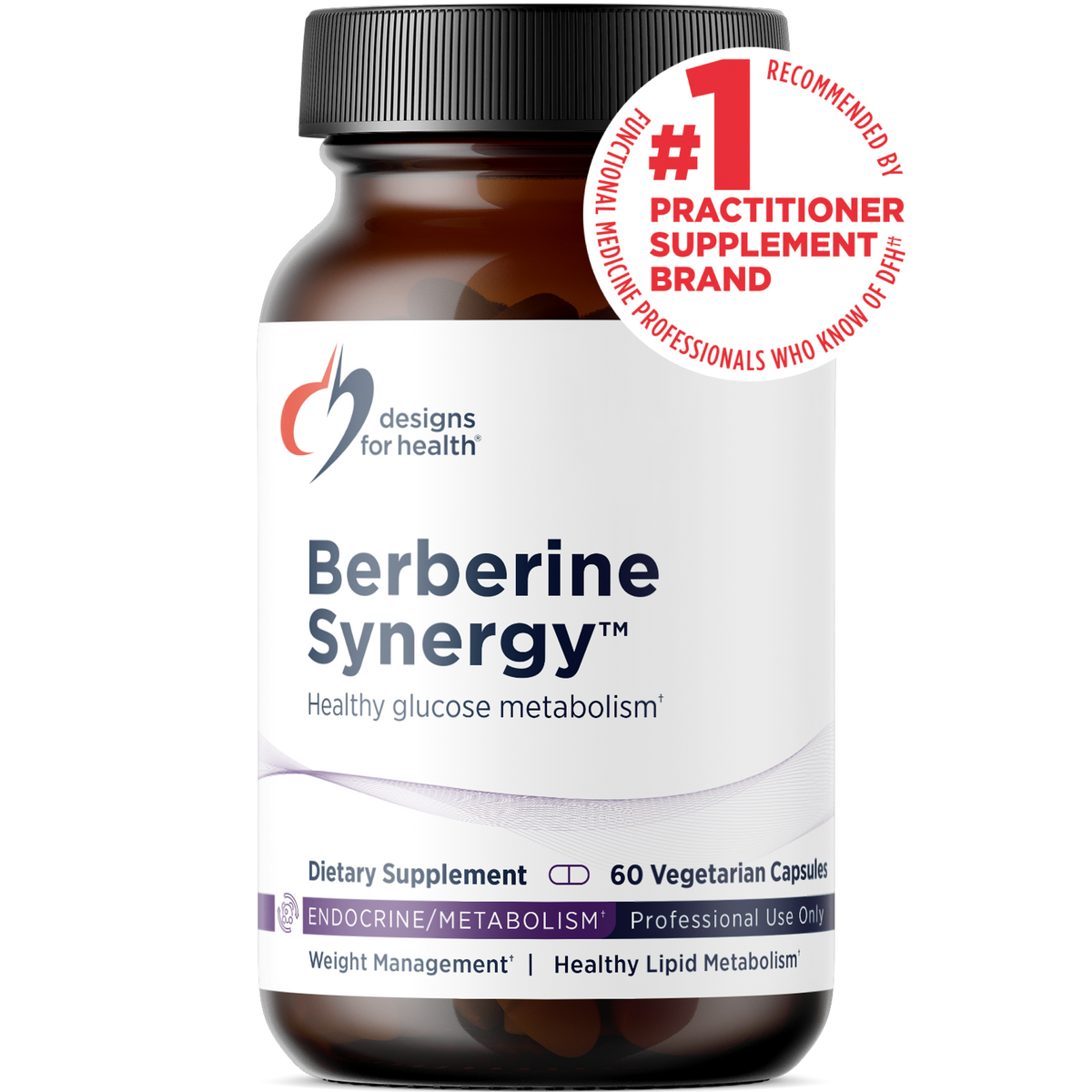 Berberine Synergy, 60 Veg Capsules, by Designs For Health