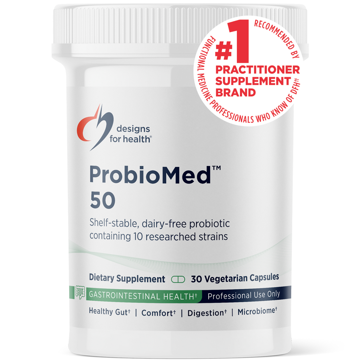 ProbioMed 50 Billion CFU Probiotics, 30 Veg Capsules, by Designs For Health