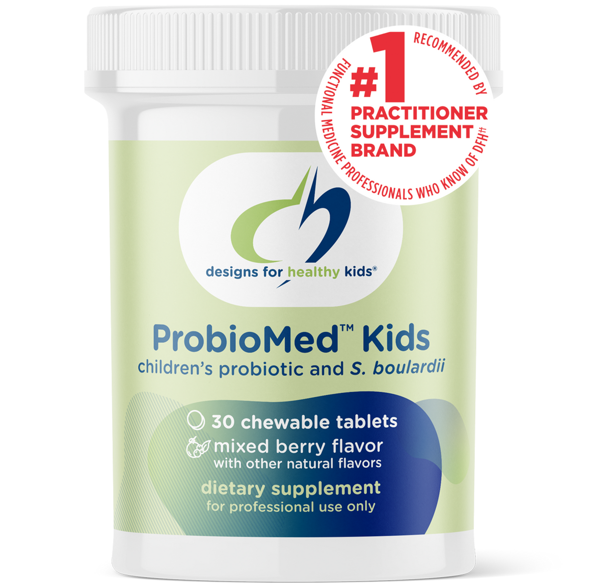 ProbioMed Kids, 30 Chewable Tablets, by Designs For Health