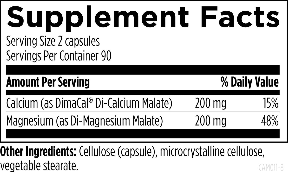 Cal/Mag 1:1, 180 Veg Capsules, by Designs For Health