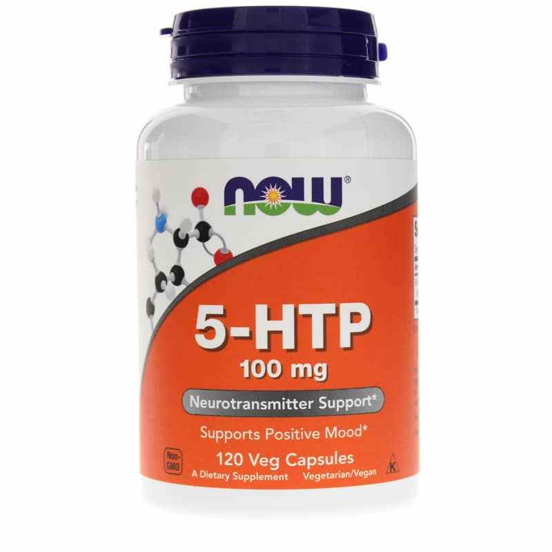 5-HTP 100 Mg, 120 Veg Capsules, by NOW Foods