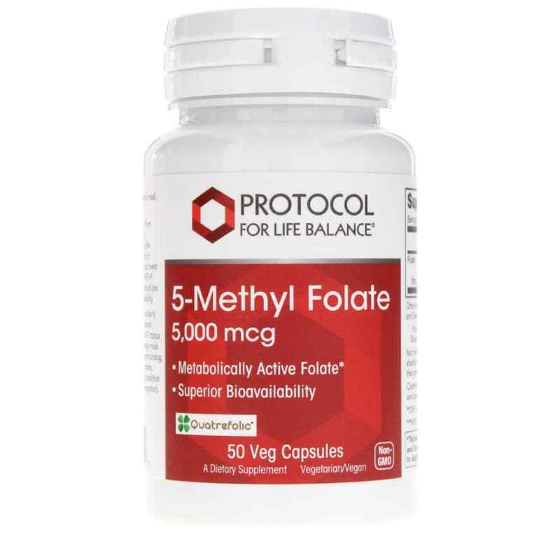 5 Methyl Folate 5 000 Mcg 50 Veg Capsules