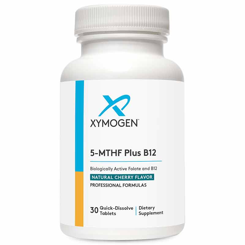 5-MTHF Plus B12 Cherry Flavor, 30 Tablets, by Xymogen