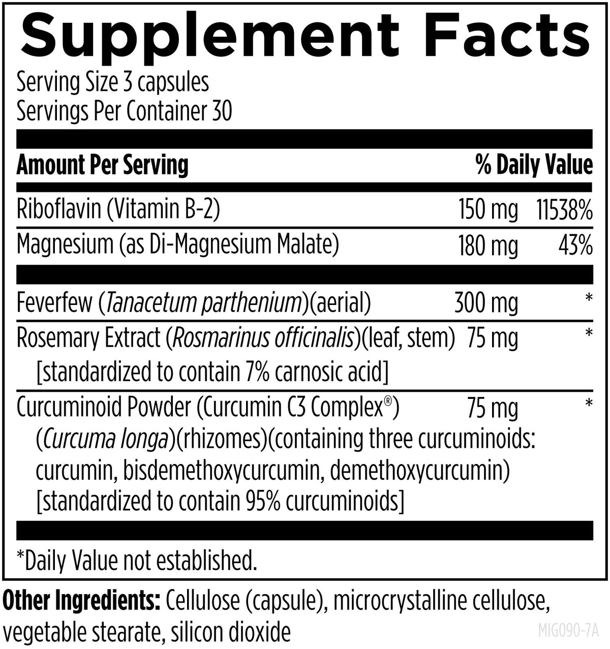 Migranol, 90 Veg Capsules, by Designs For Health