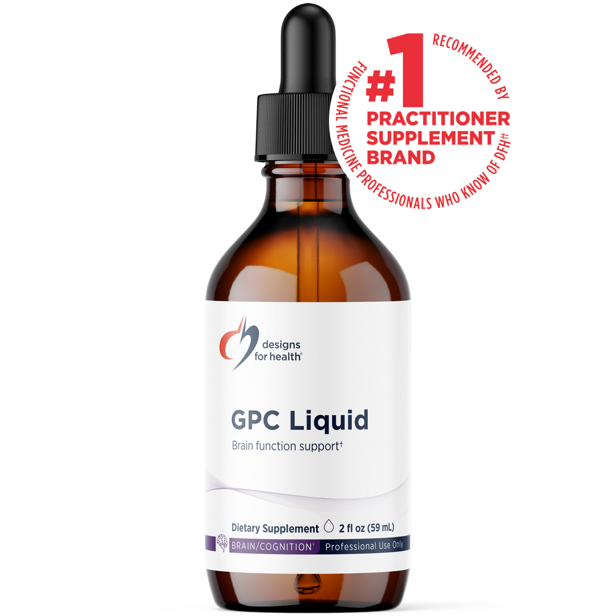 GPC Liquid Glycerophosphocholine, 2 Oz, by Designs For Health