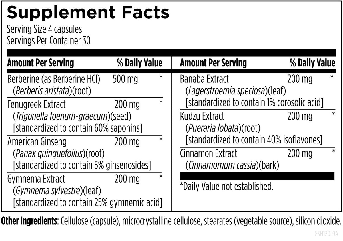 GlucoSupreme Herbal, 120 Capsules, by Designs For Health