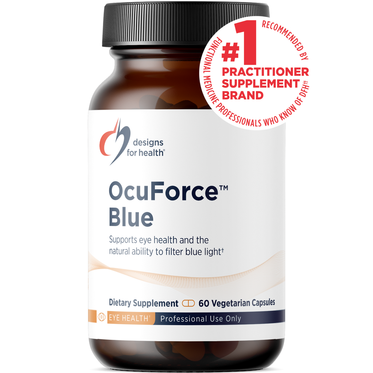 OcuForce Blue, 60 Veg Capsules, by Designs For Health