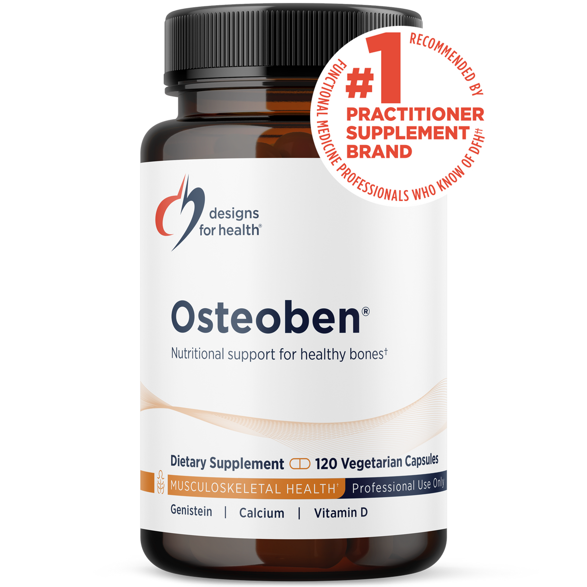 Osteoben, 120 Veg Capsules, by Designs For Health