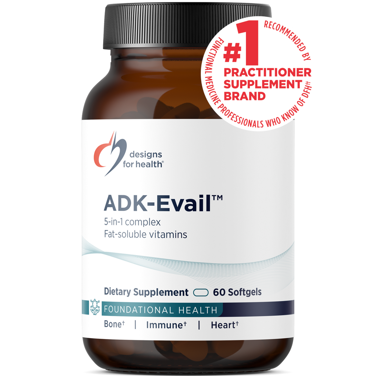 ADK Evail, 60 Softgels, by Designs For Health