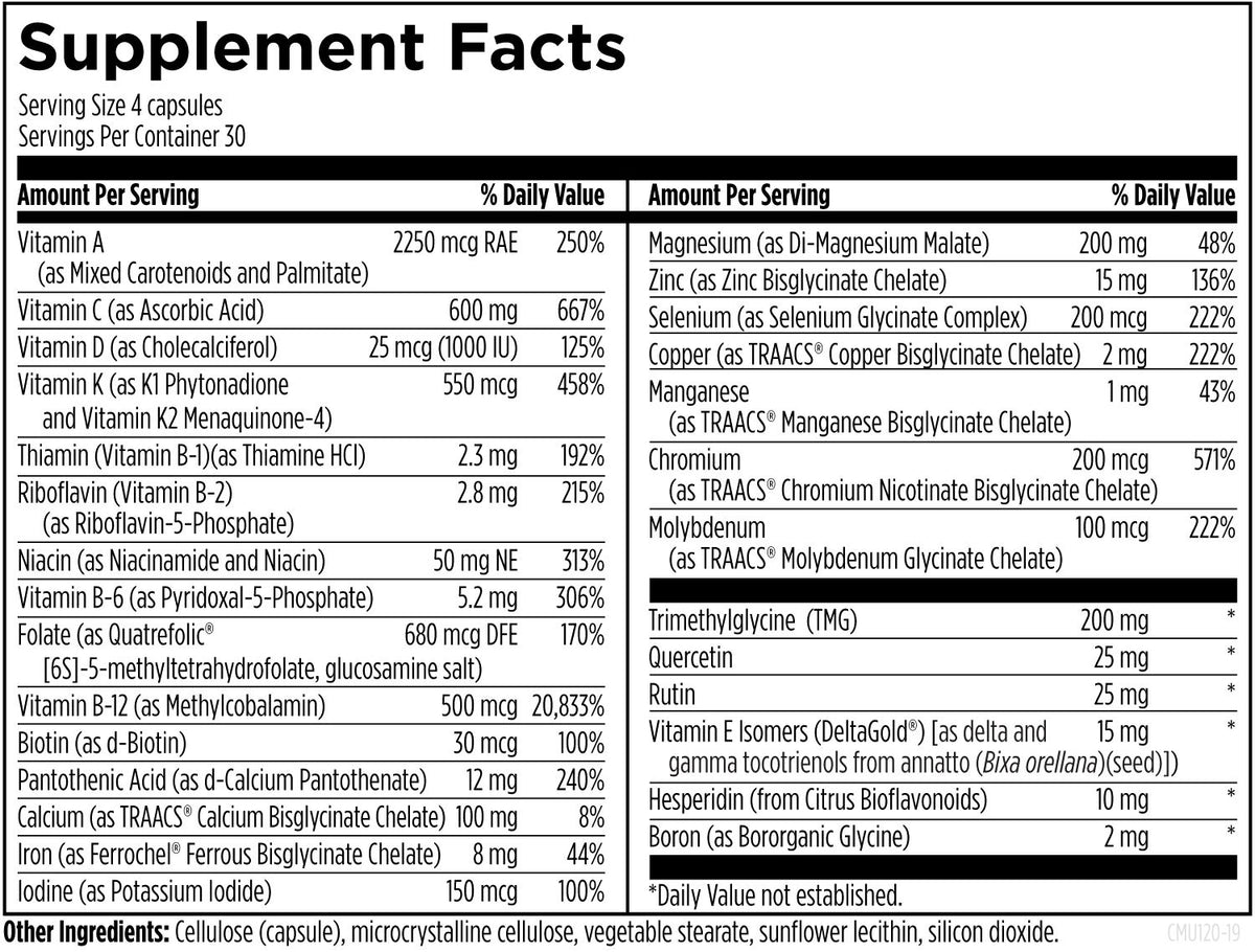 DFH Complete Multi with Copper & Iron, 120 Veg Capsules, by Designs For Health