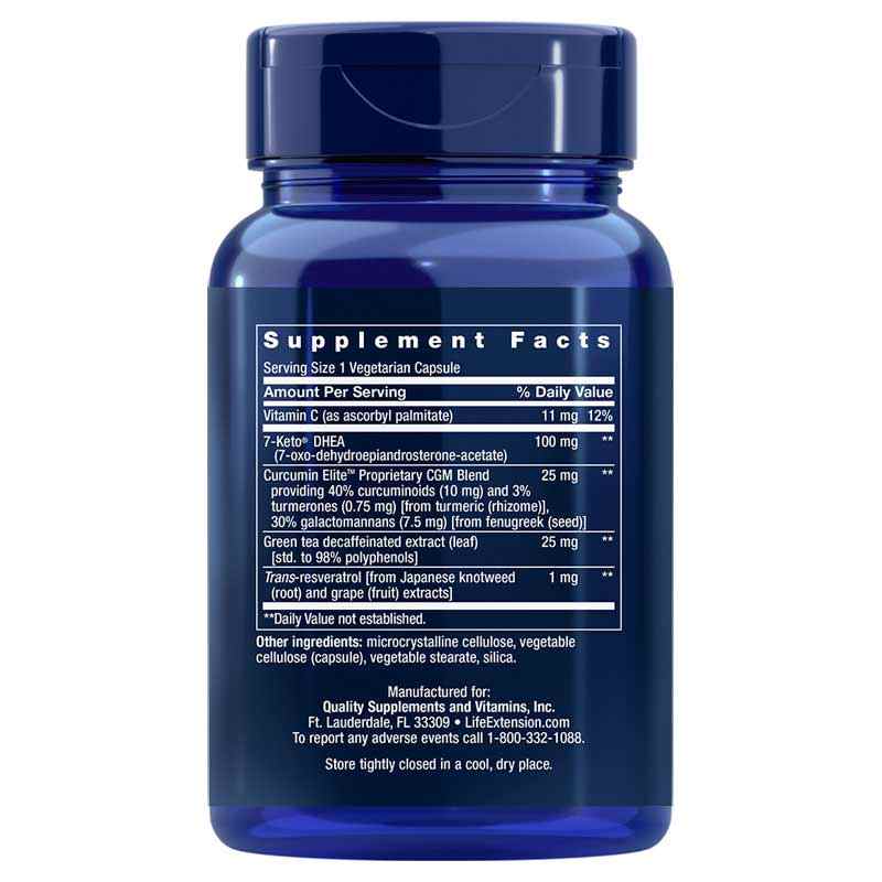 7-Keto DHEA Metabolite 100 Mg, by Life Extension, image #2