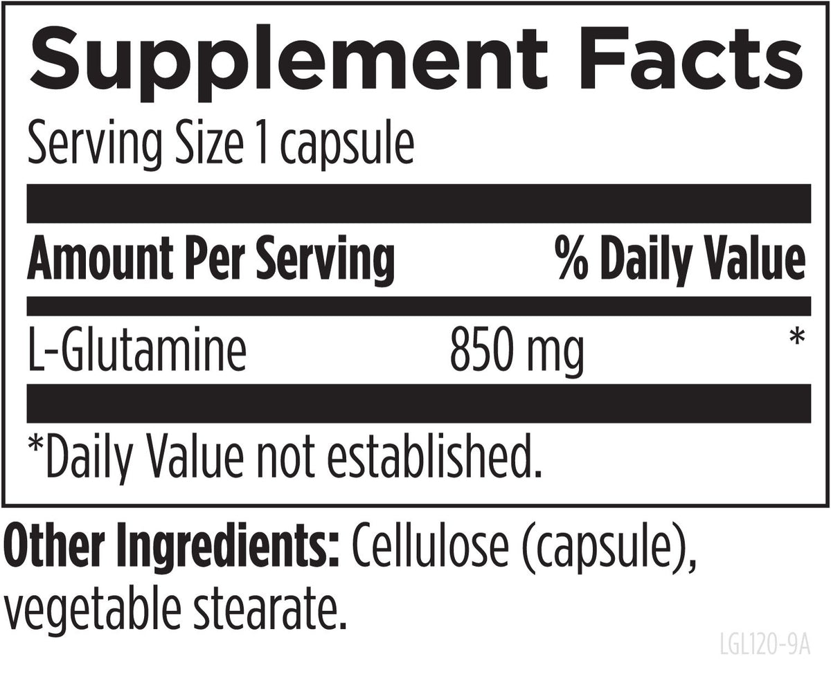 L-Glutamine, 120 Veg Capsules, by Designs For Health