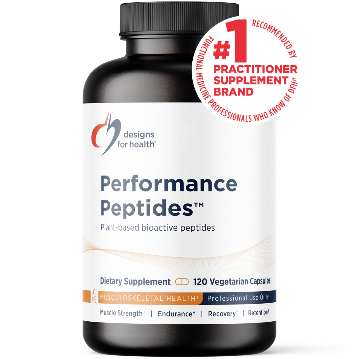 Performance Peptides, 120 Veg Capsules, by Designs For Health