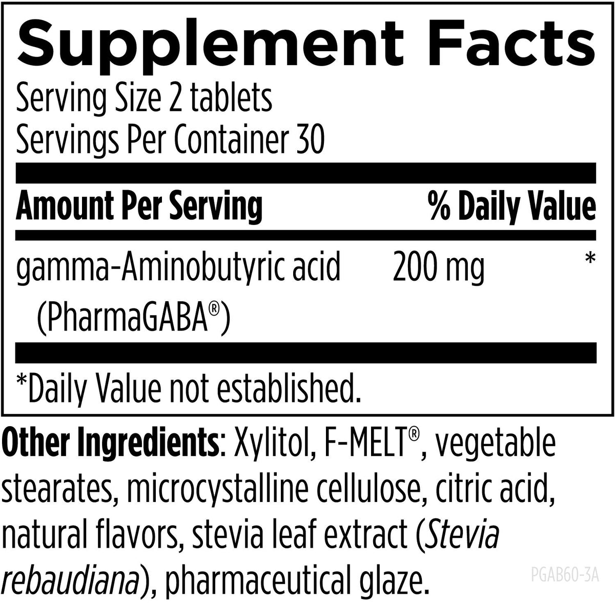 PharmaGABA, 60 Tablets, by Designs For Health