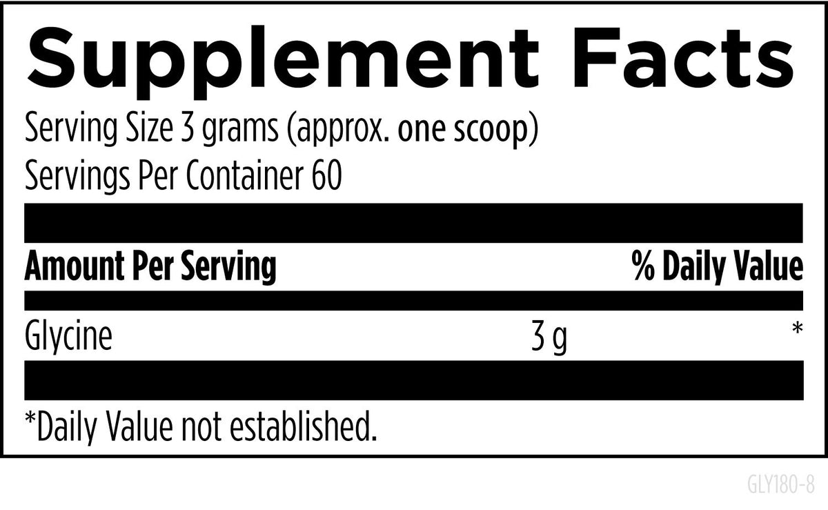 Glycine Powder, 6.3 Oz, by Designs For Health