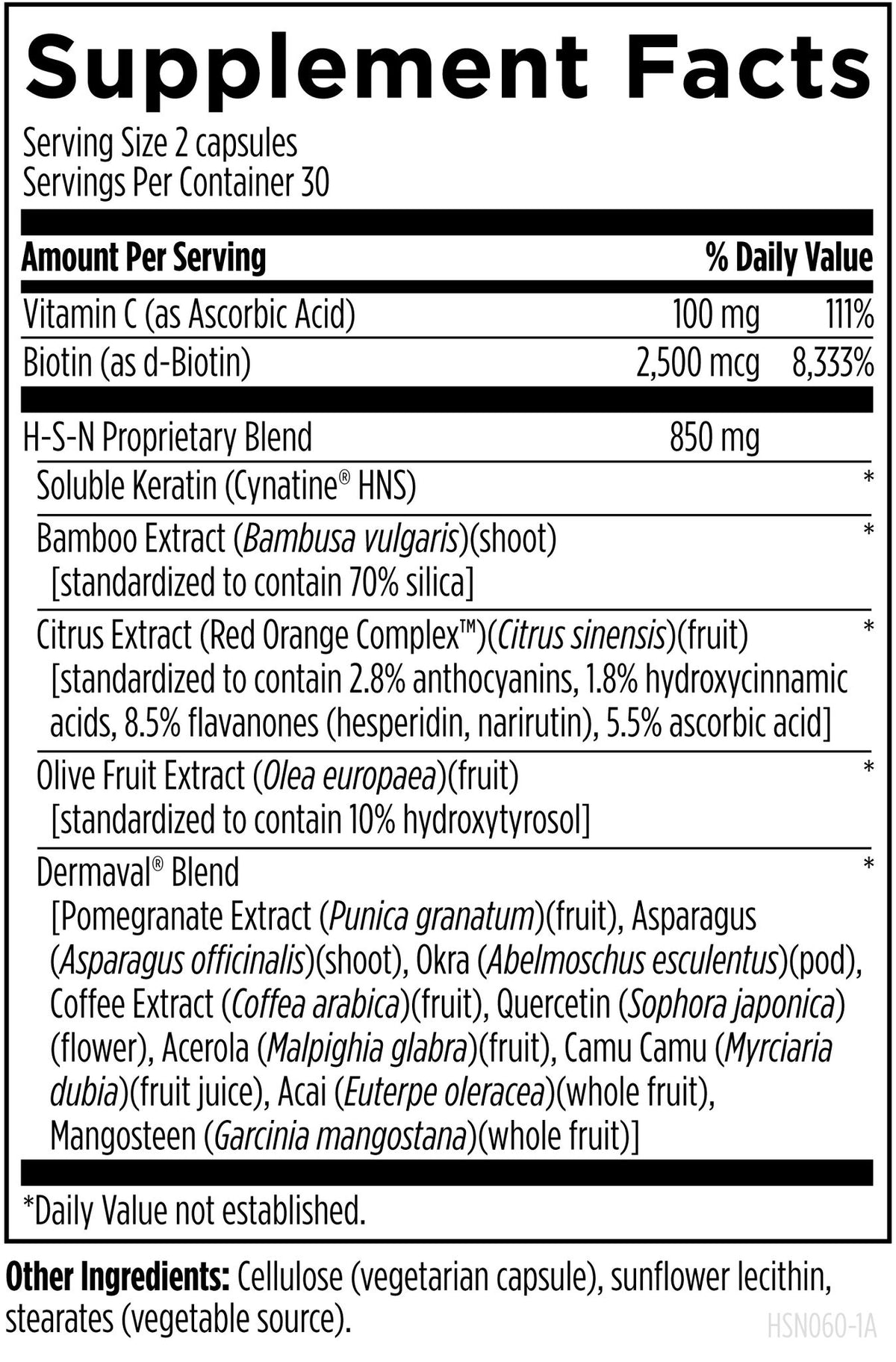 H-S-N Radiance, 60 Capsules, by Designs For Health