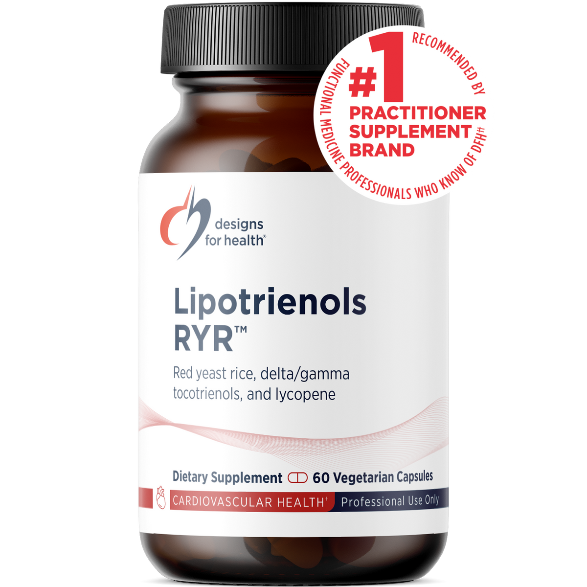 Lipotrienols RYR, 60 Veg Capsules, by Designs For Health