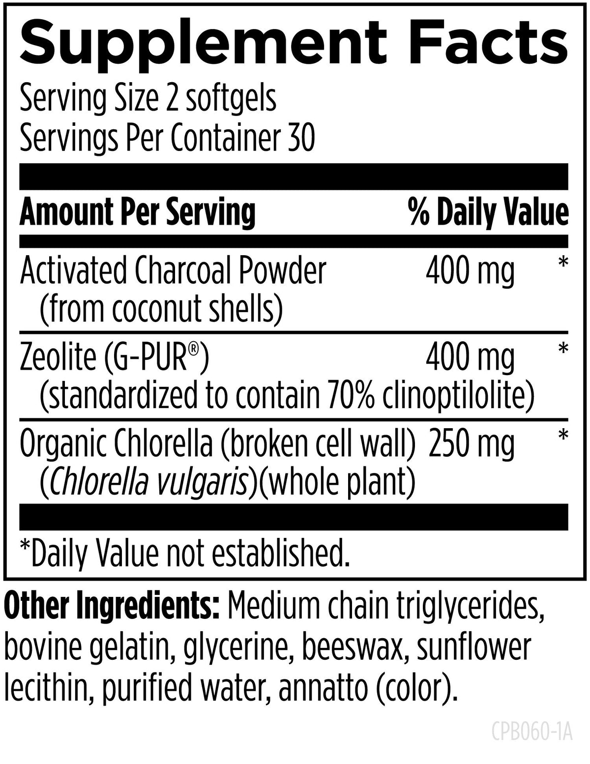 Charcoal Plus Binder, 60 Softgels, by Designs For Health