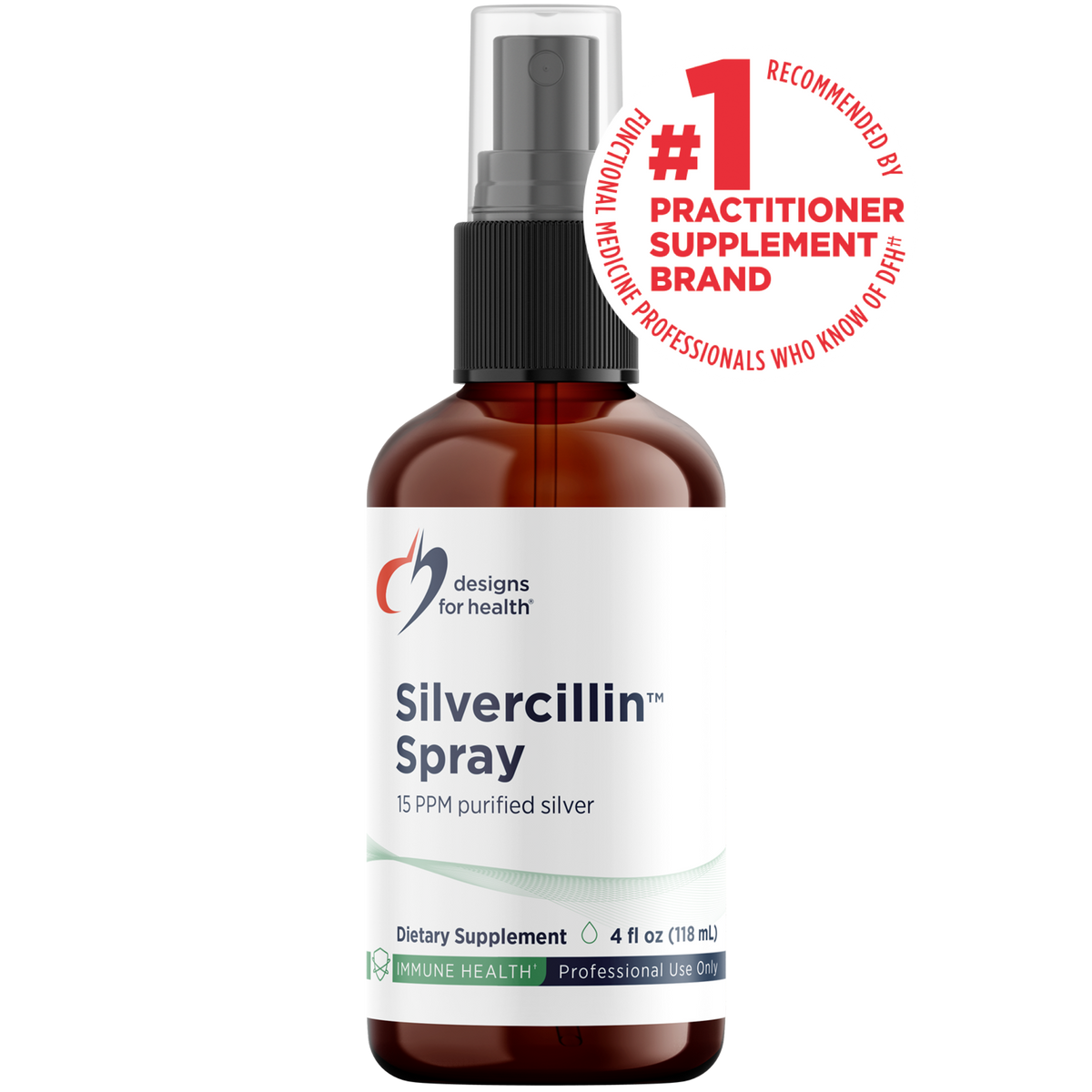 Silvercillin Spray, 4 Oz, by Designs For Health