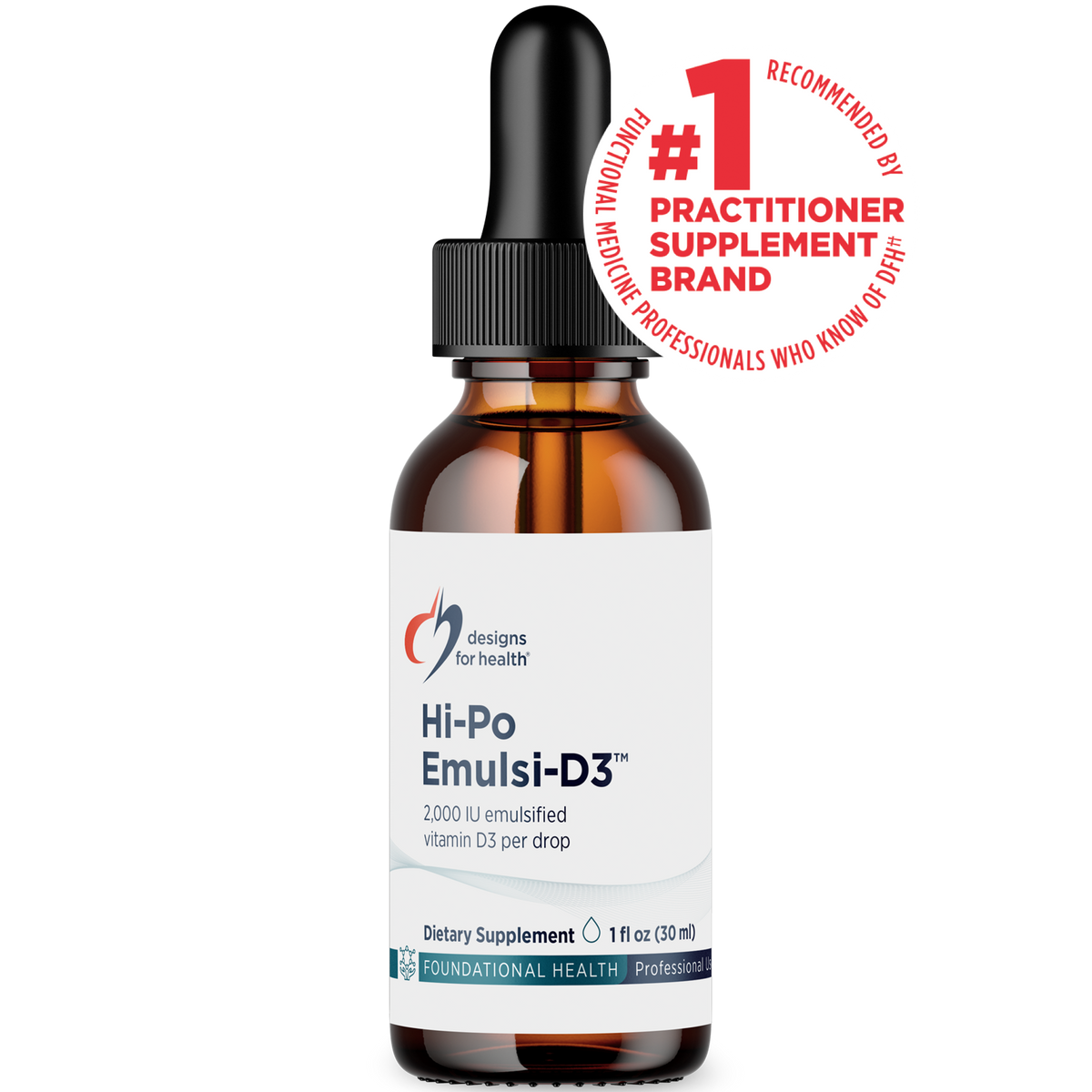 Hi-Po Emulsi-D3, 1 Oz, by Designs For Health