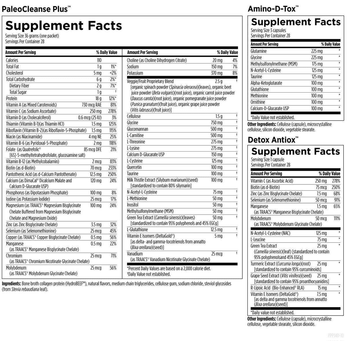 PaleoCleanse Plus 14 Day Detox Program, Strawberry Vanilla,1 Kit, by Designs For Health