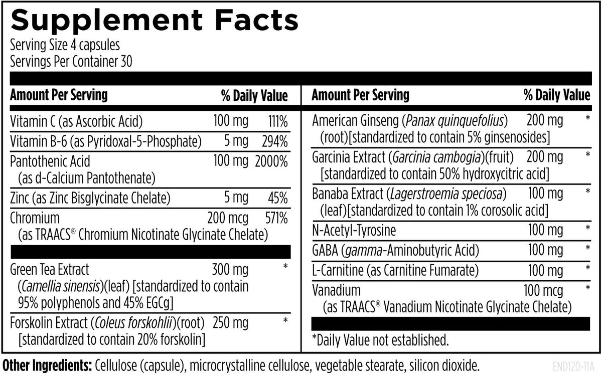Endotrim, 120 Veg Capsules, by Designs For Health