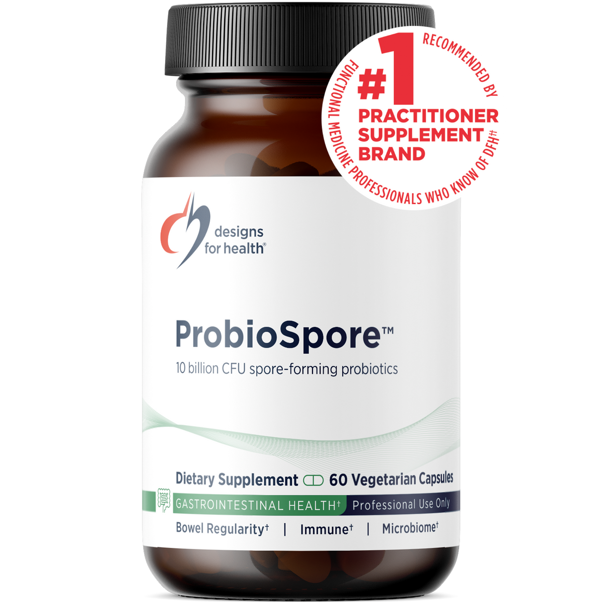 ProbioSpore, 60 Veg Capsules, by Designs For Health