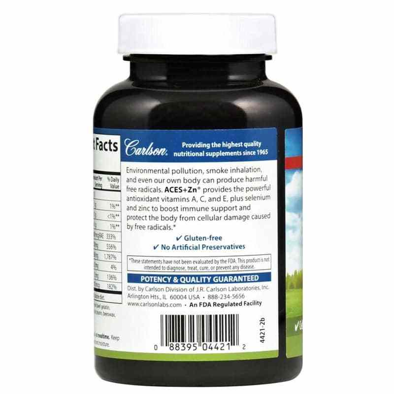 ACES+Zn Vitamins A, 120 Softgels, by Carlson Labs, image #3