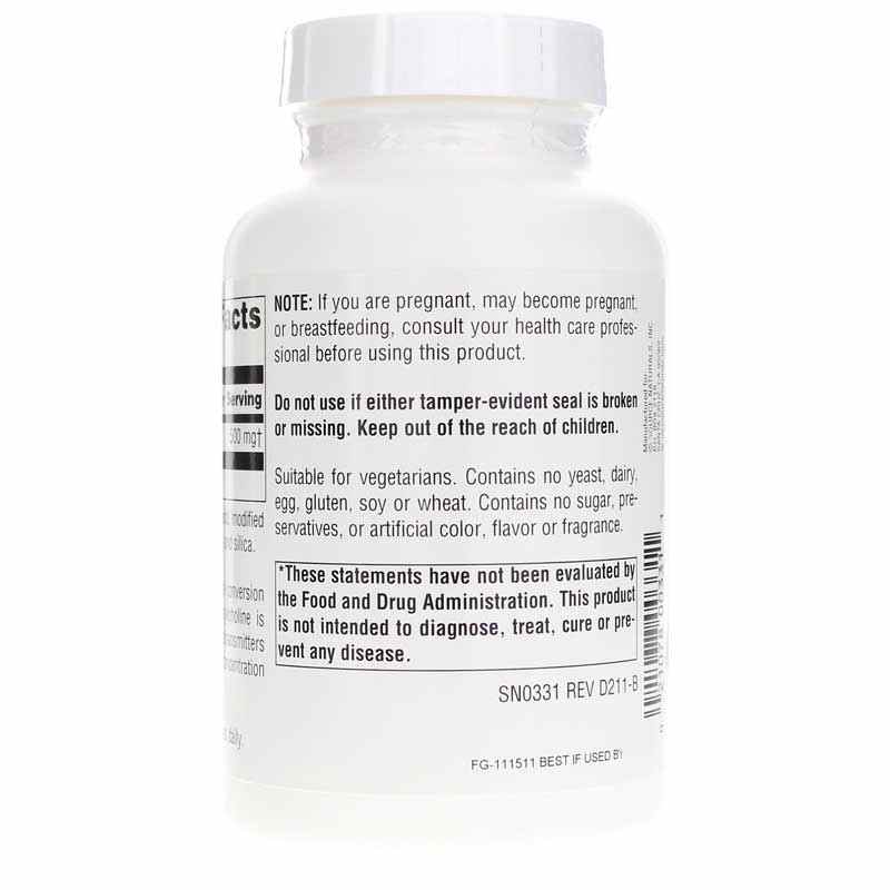 Acetyl L-Carnitine 500 Mg, 120 Tablets, by Source Naturals, image #3
